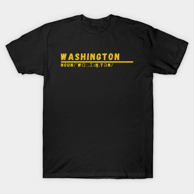 Word Washington T-Shirt by Ralen11_